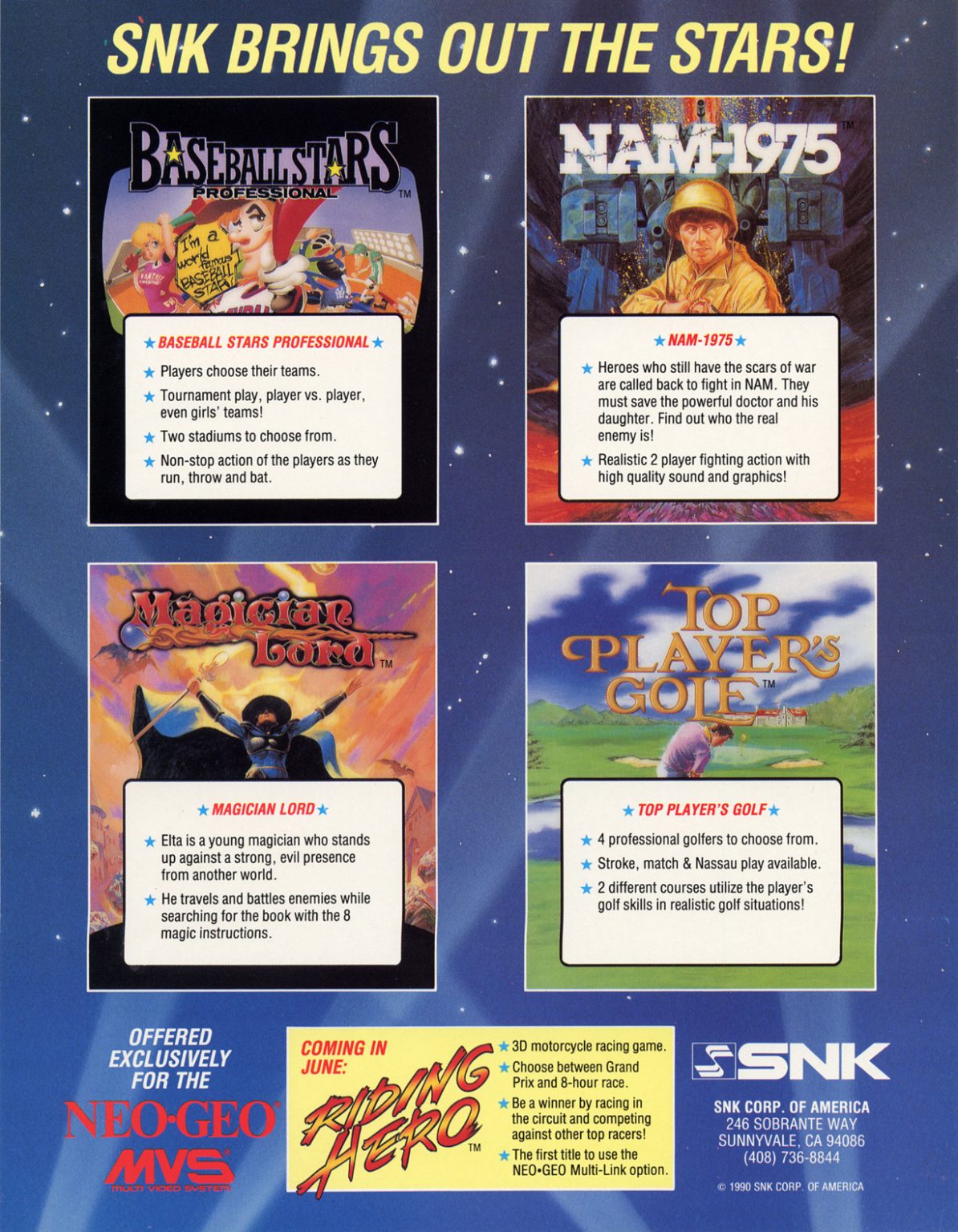 Neo Geo MVS: SNK Brings Out The Stars! – Flyer Fever